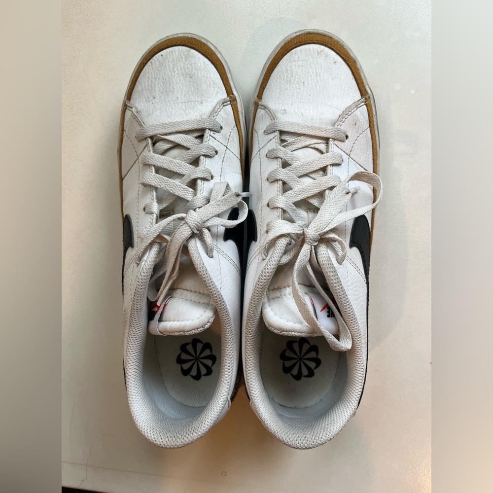 Men’s Nike Court Legacy White and Black Athletic Shoes